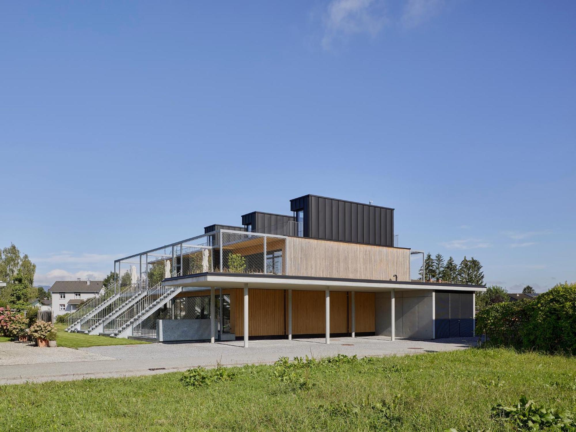 Architektenhaus Rhaa Mit Terrassen Villa Altach Exterior photo